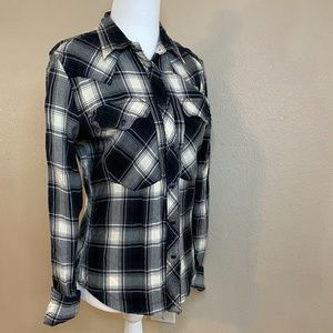 Denim & Supply Plaid Flannel Snap